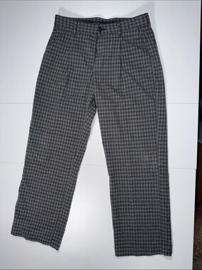GAP Men's Gray Plaid Dress Pants